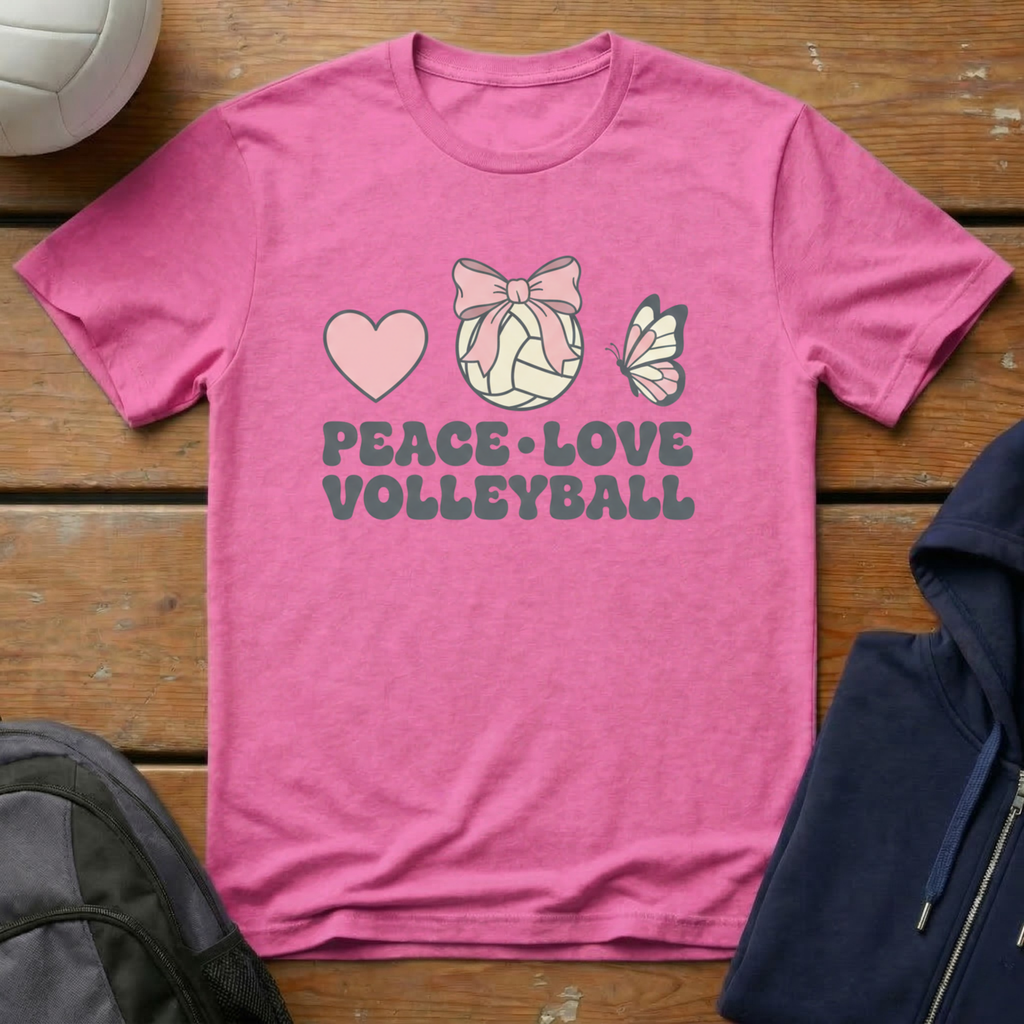 Peace Love Volleyball T-Shirt