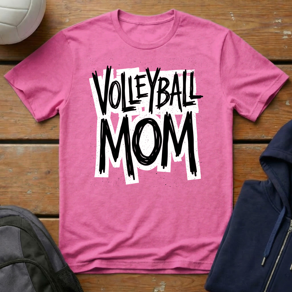 Volleyball Mom Grunge T-Shirt