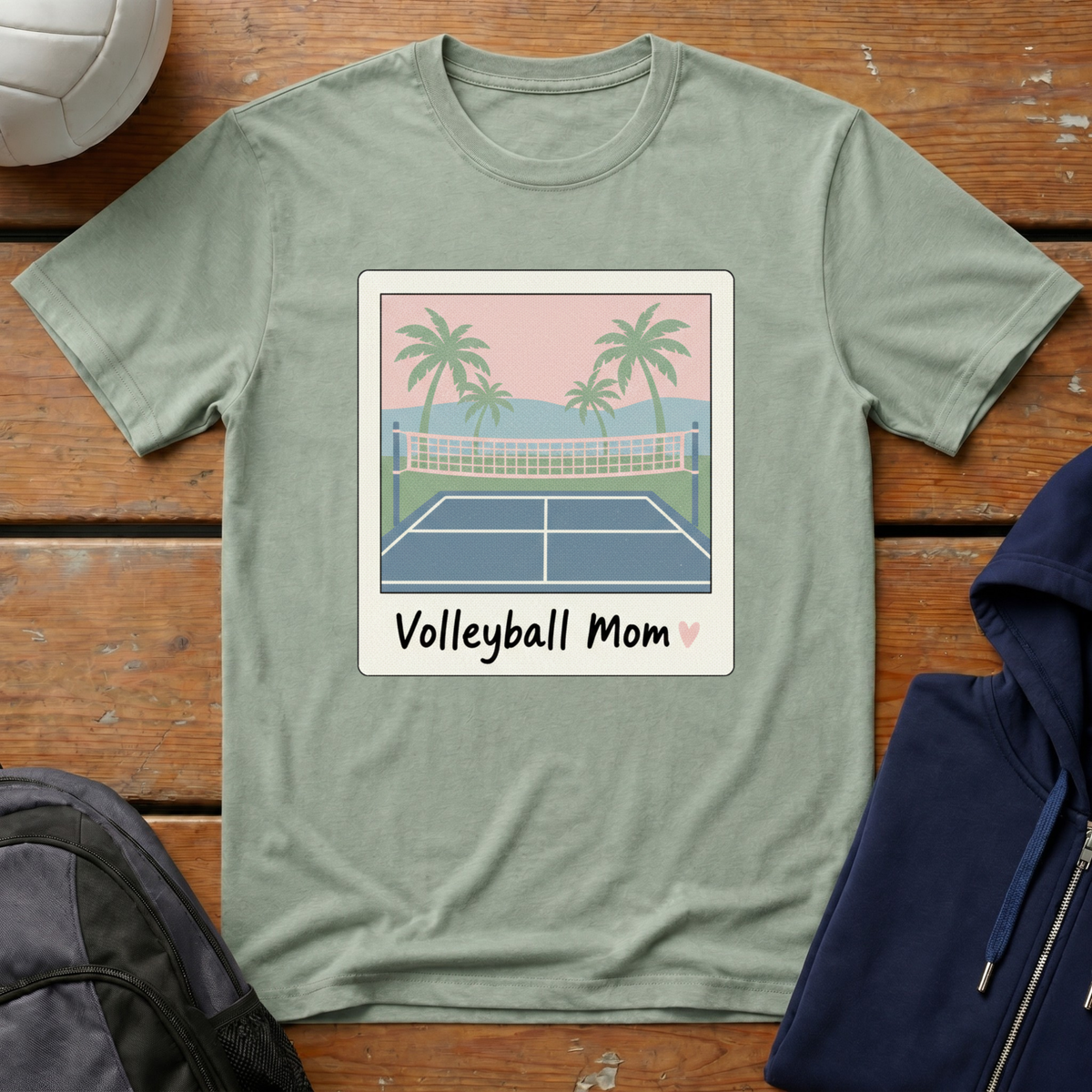 Volleyball Mom Polaroid T-Shirt