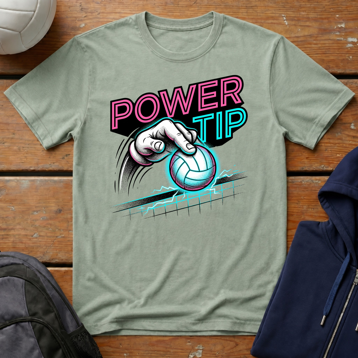 Power Tip Volleyball T-Shirt