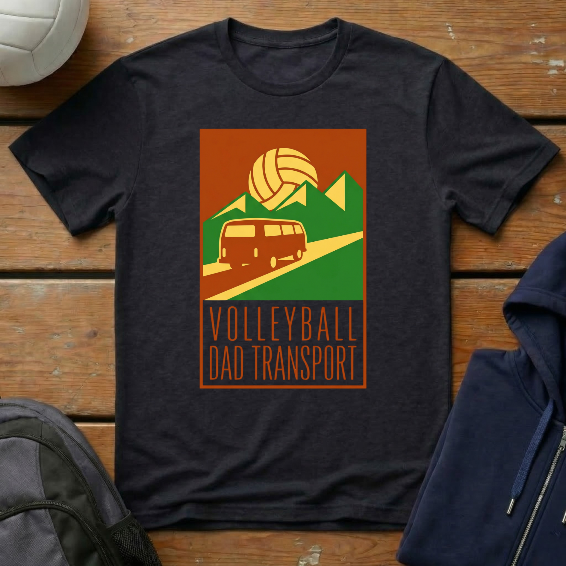 Volleyball Dad Transport T-Shirt