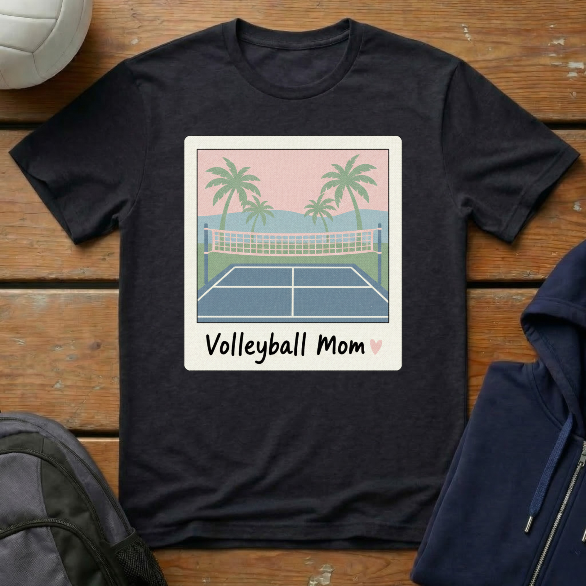 Volleyball Mom Polaroid T-Shirt