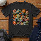 Volleyball Mom Floral T-Shirt