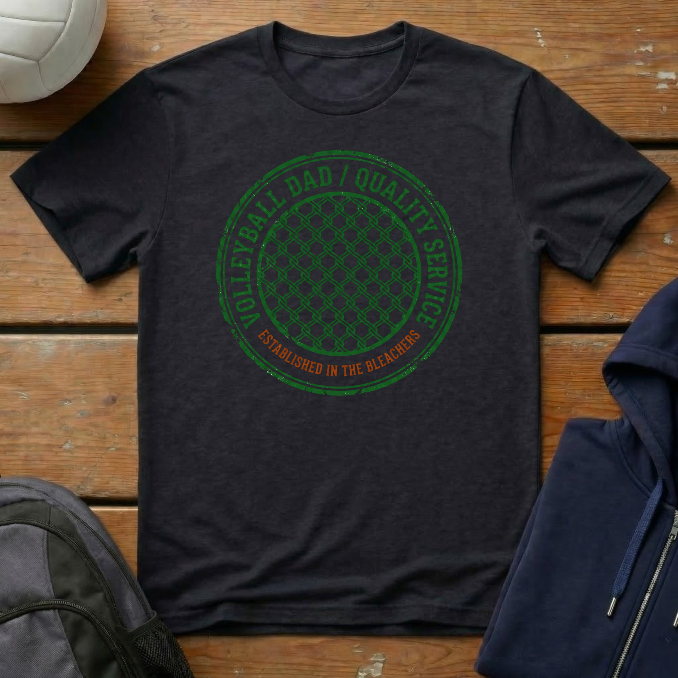 Volleyball Dad Quality Service T-Shirt