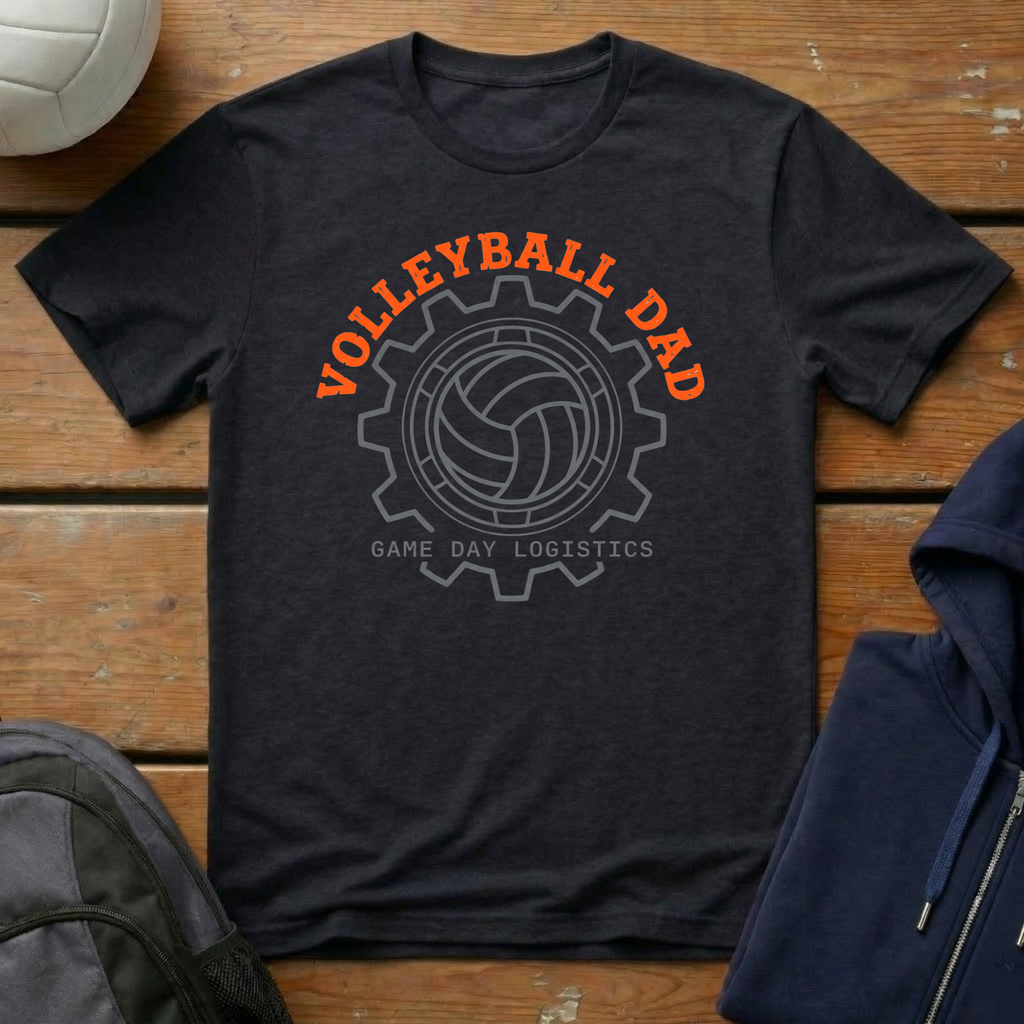 Volleyball Dad Game Day Logistics T-Shirt