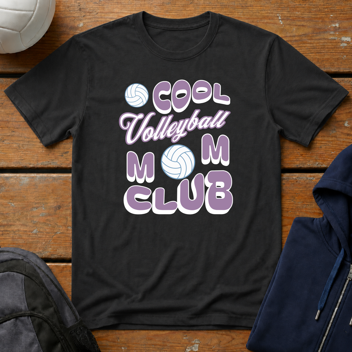 Cool Volleyball Mom Club T-Shirt