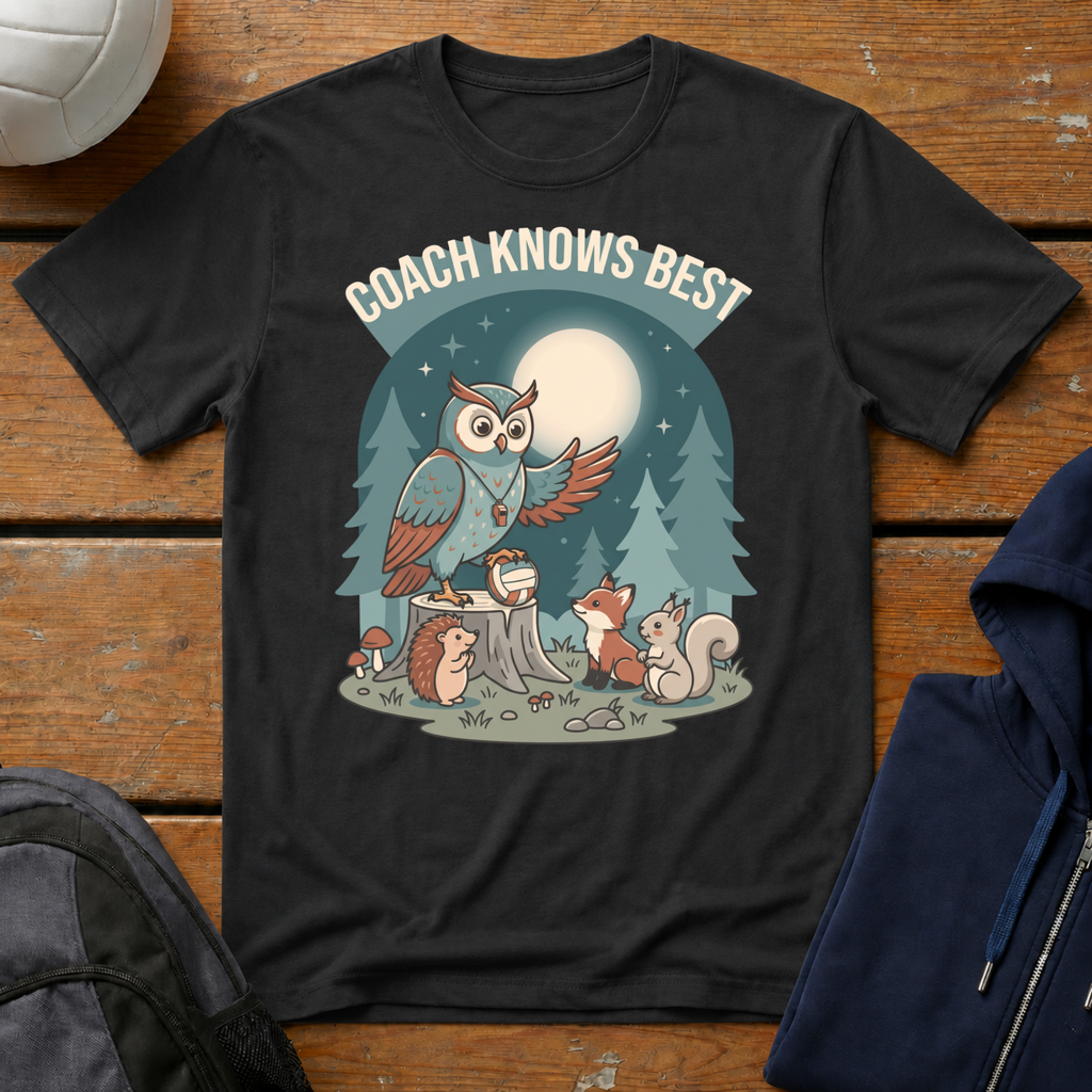 Coach Knows Best Owl T-Shirt