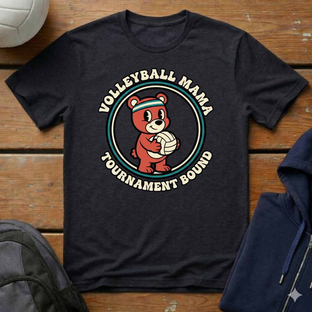 Volleyball Mama Tournament Bound T-Shirt