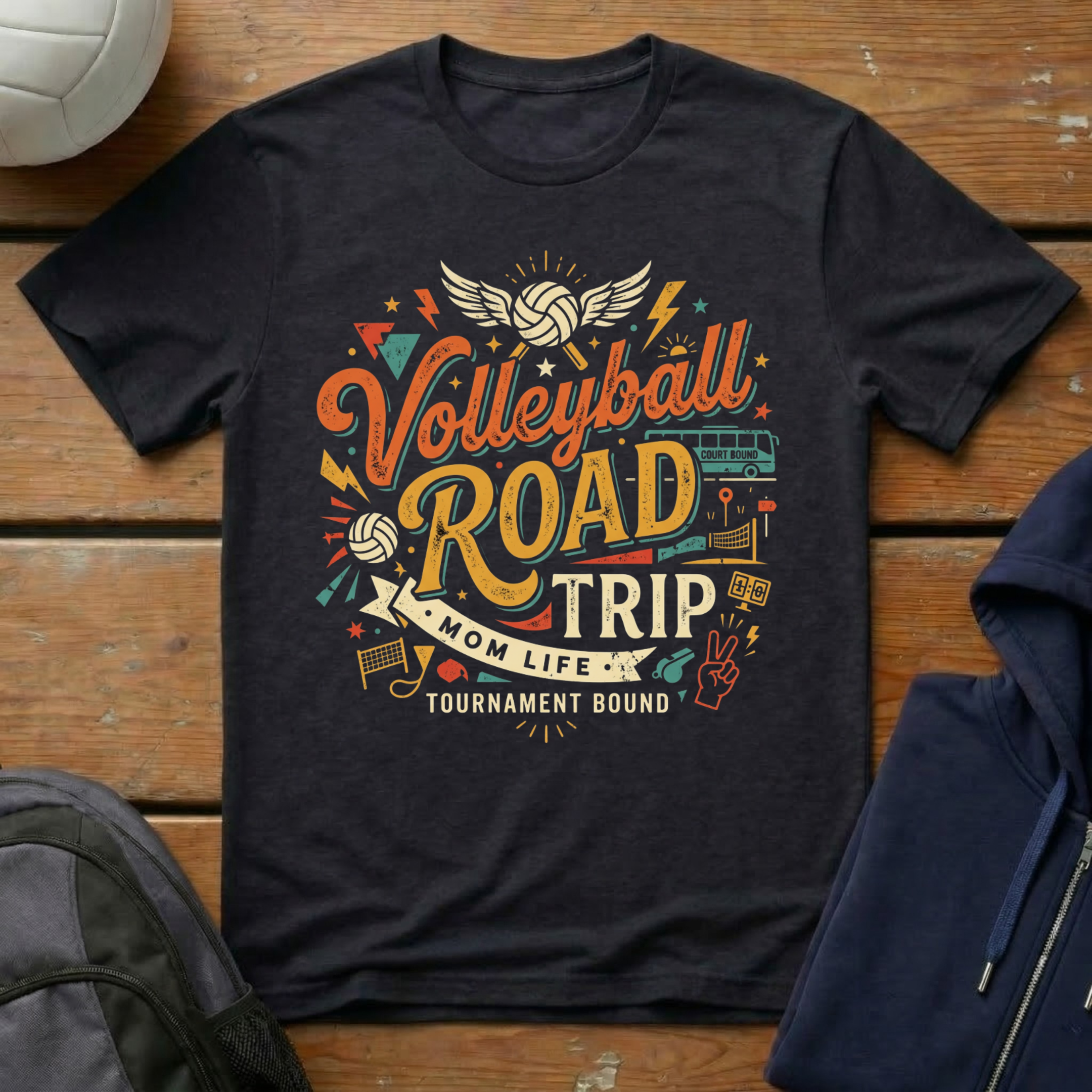 Volleyball Road Trip T-Shirt