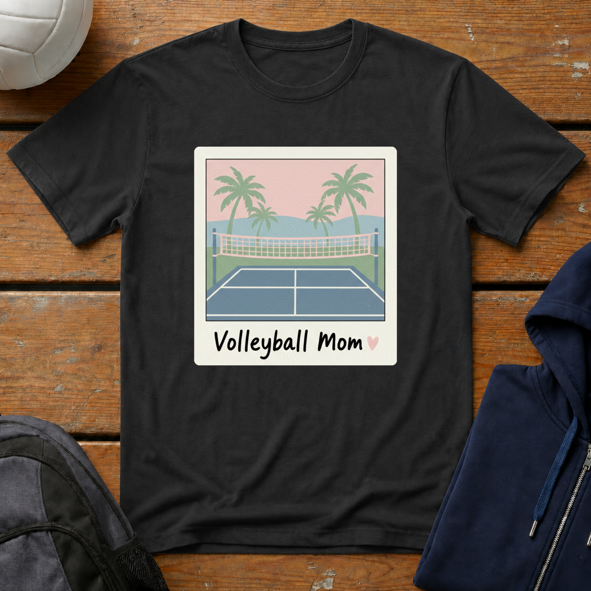 Volleyball Mom Polaroid T-Shirt