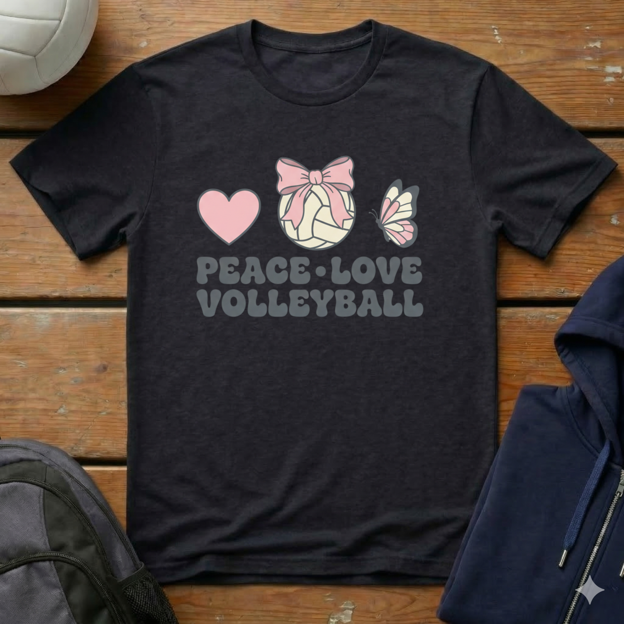Peace Love Volleyball T-Shirt