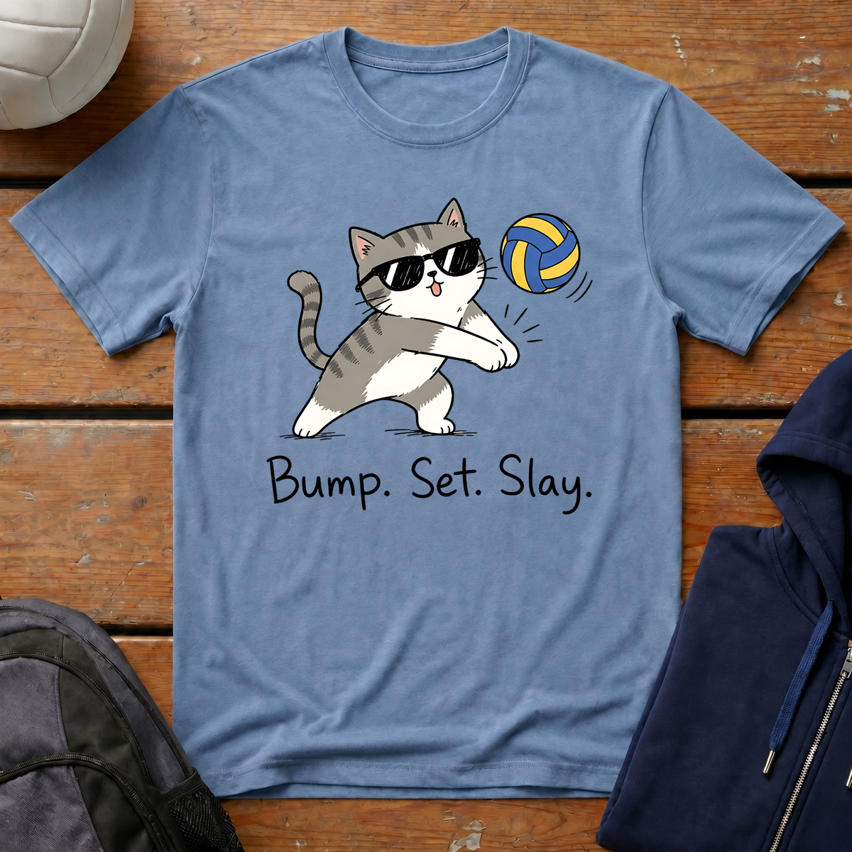 Bump Set Slay Cat T-Shirt