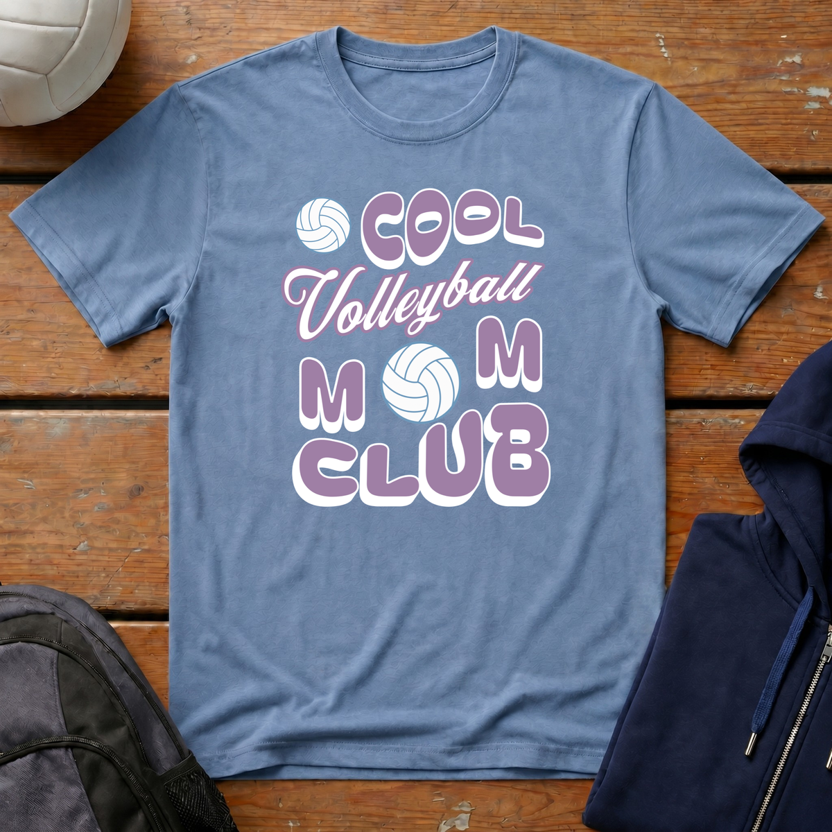 Cool Volleyball Mom Club T-Shirt