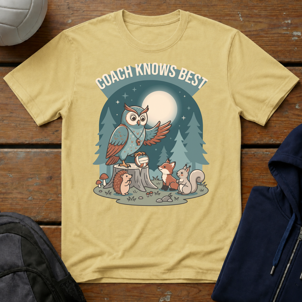 Coach Knows Best Owl T-Shirt