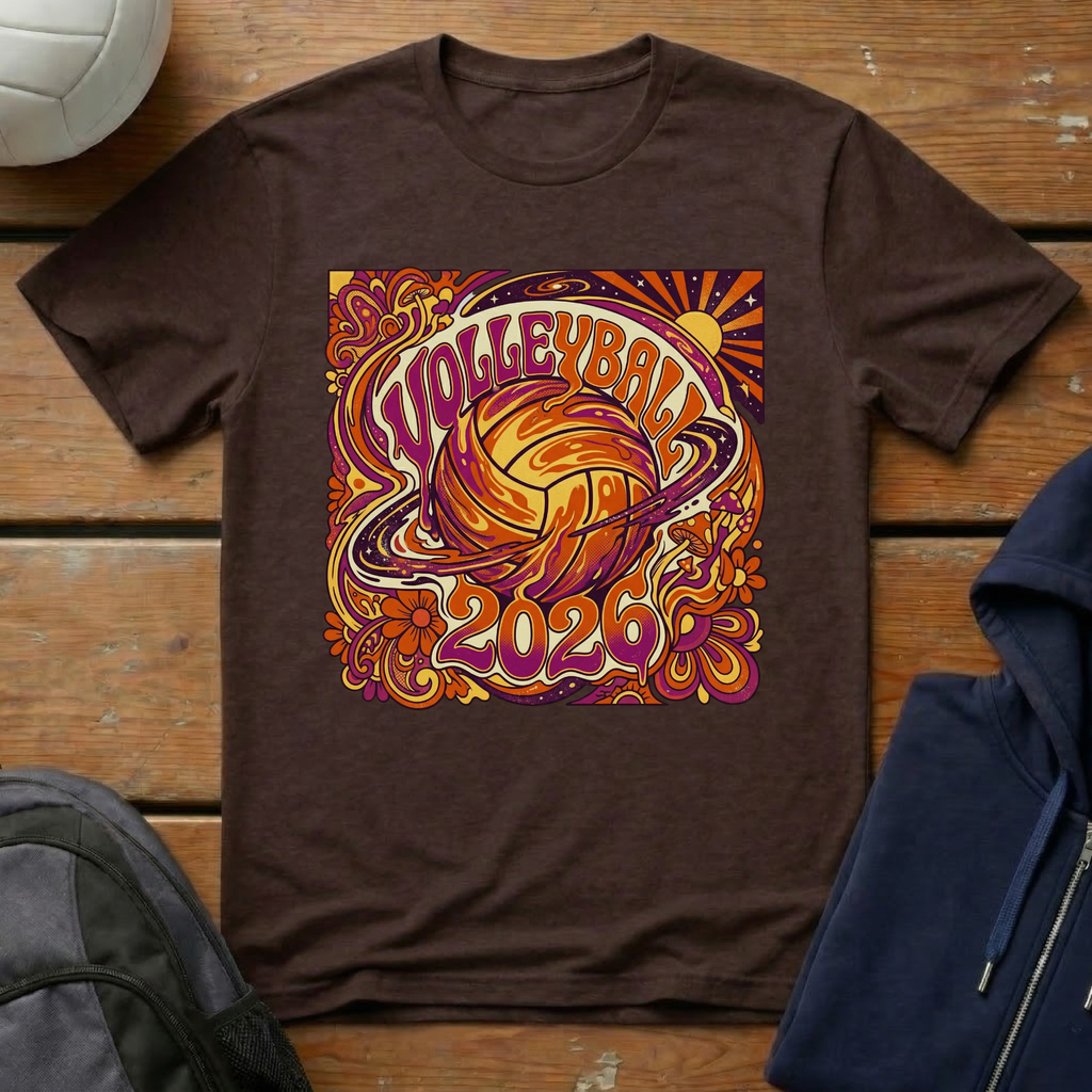 Volleyball 2026 Groovy T-Shirt