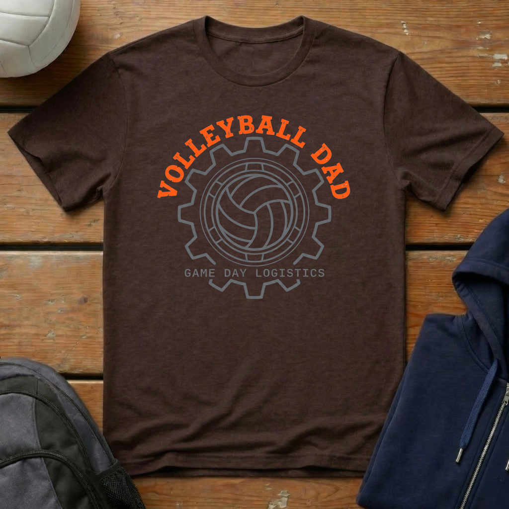Volleyball Dad Game Day Logistics T-Shirt