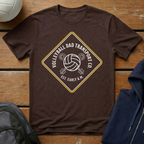 Volleyball Dad Transport Co Yellow T-Shirt