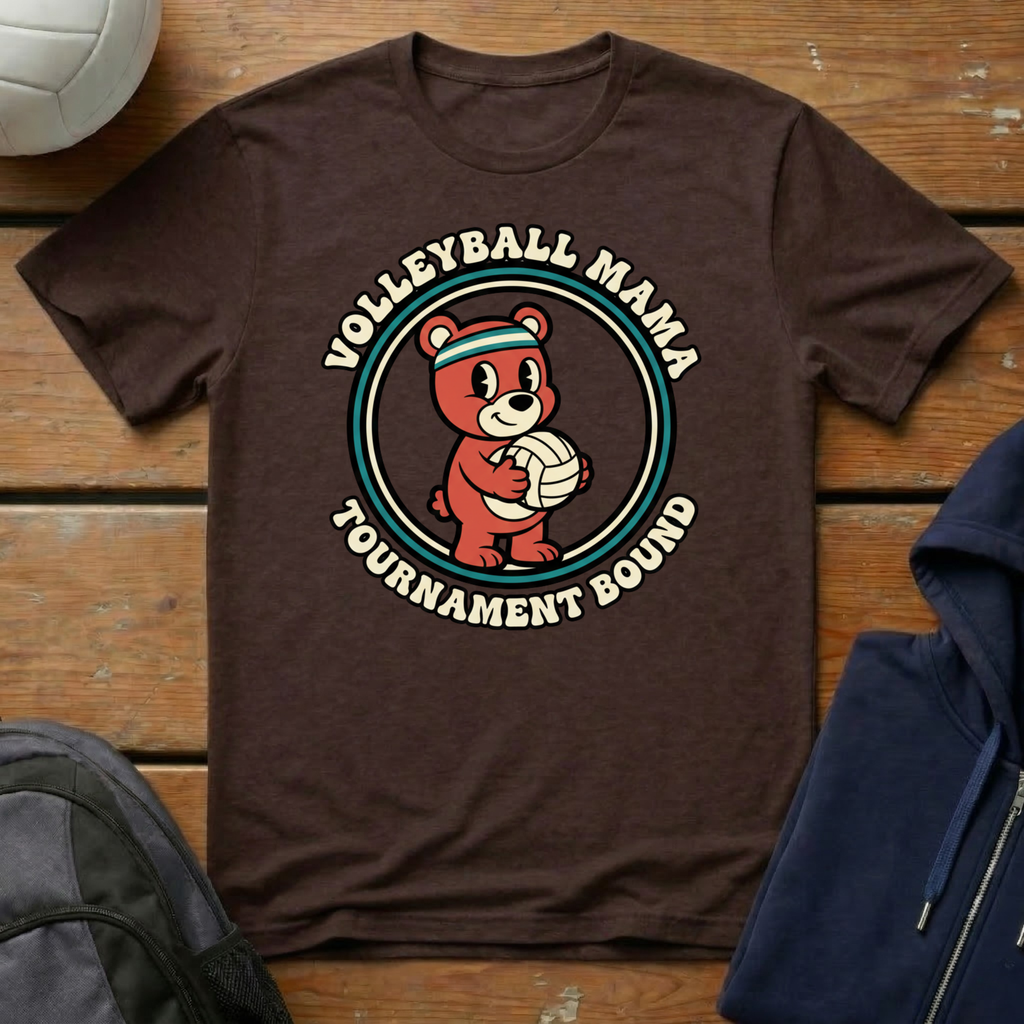 Volleyball Mama Tournament Bound T-Shirt