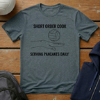Short Order Cook Serving Pancakes Daily T-Shirt
