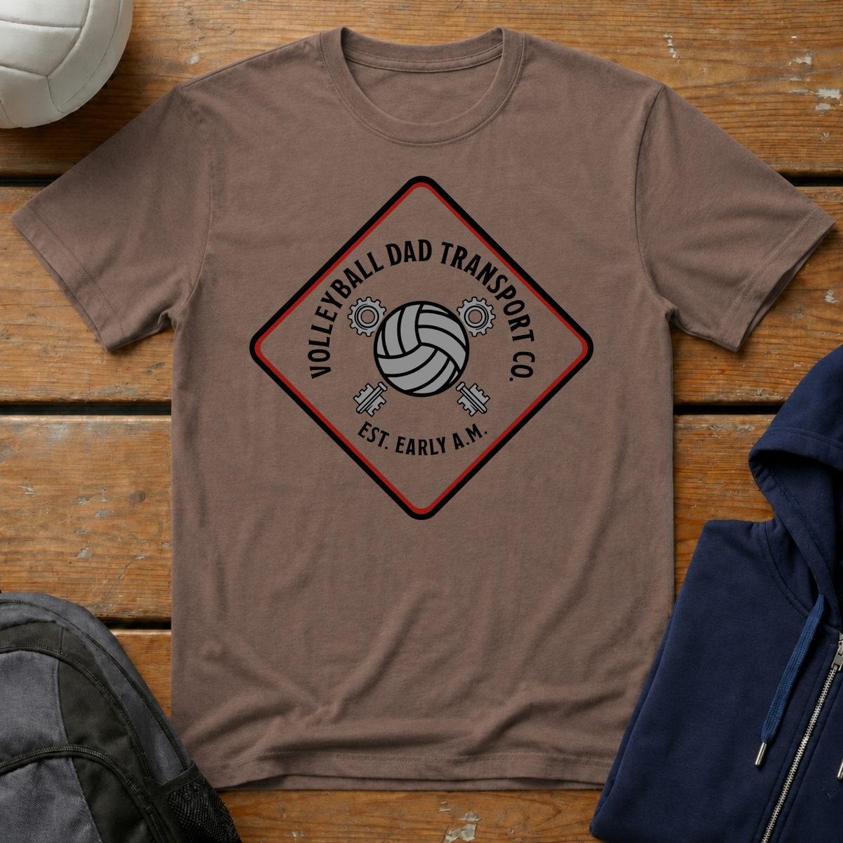 Volleyball Dad Transport T-Shirt