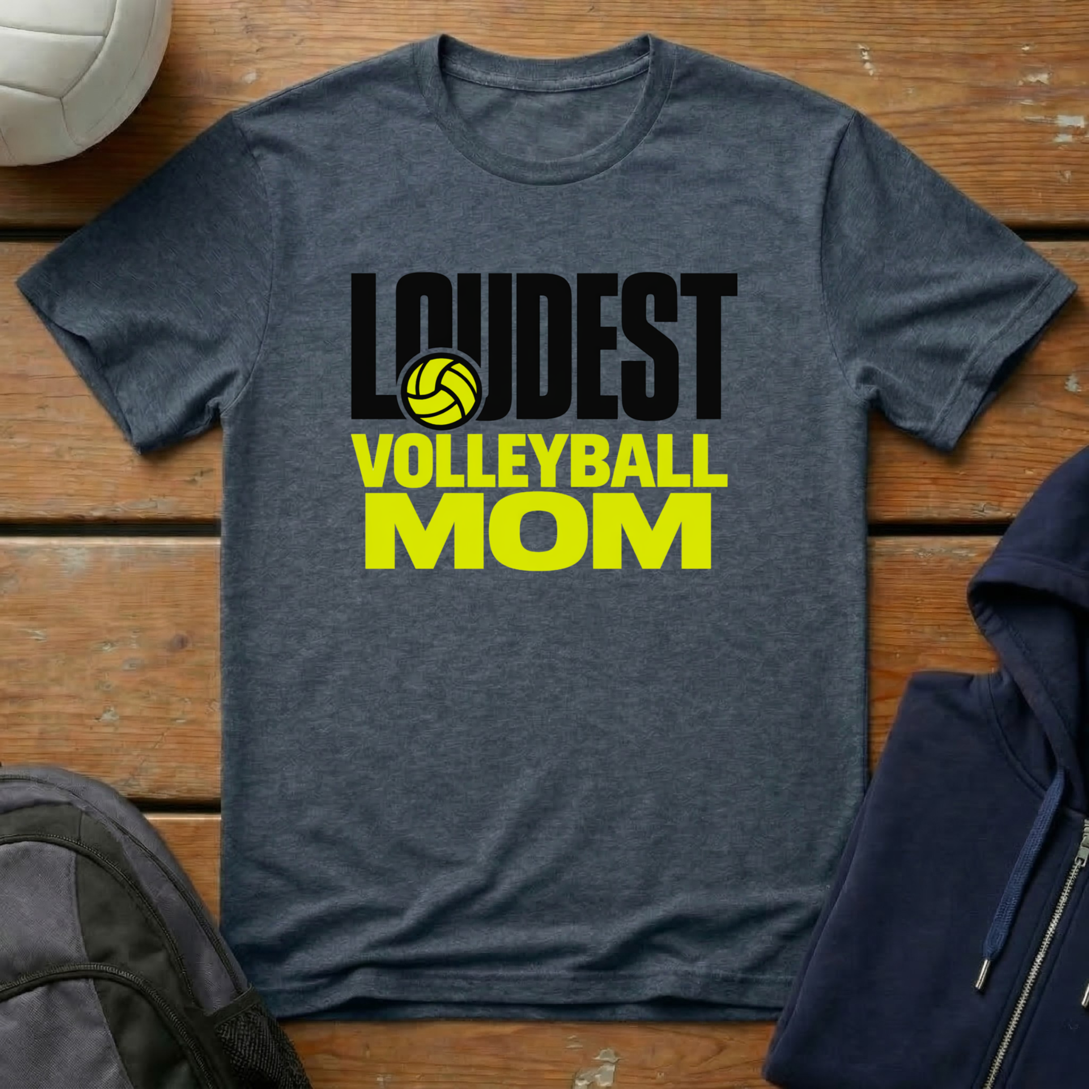 Loudest Volleyball Mom T-Shirt