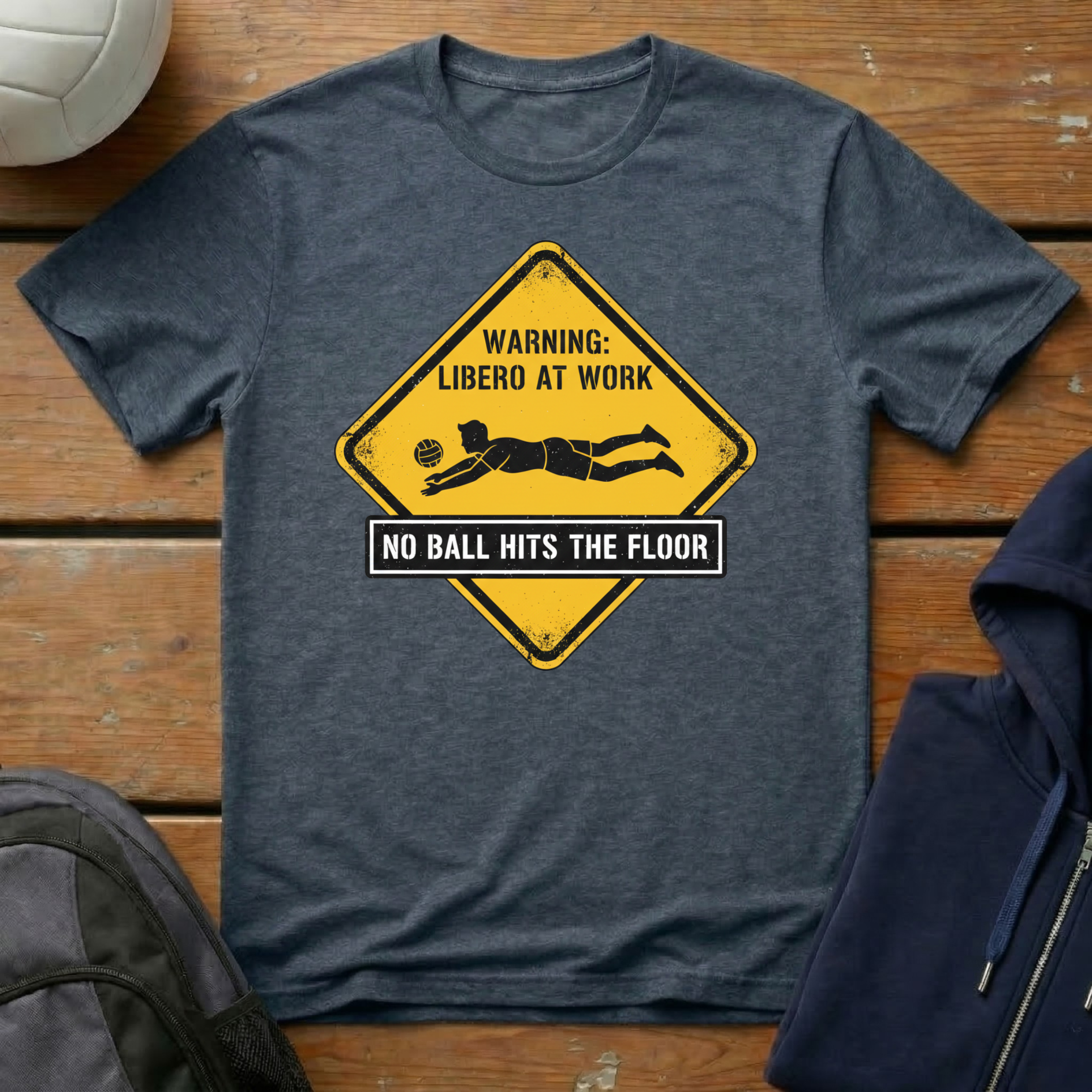 Warning Libero At Work Men T-Shirt