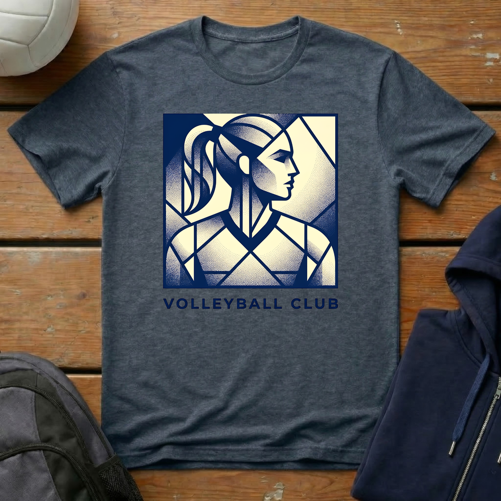 Volleyball Club Abstract T-Shirt