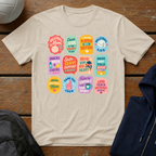 Volleyball Mom Stickers T‑Shirt