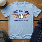 Volleyball Dad Unpaid Shuttle Service T-Shirt