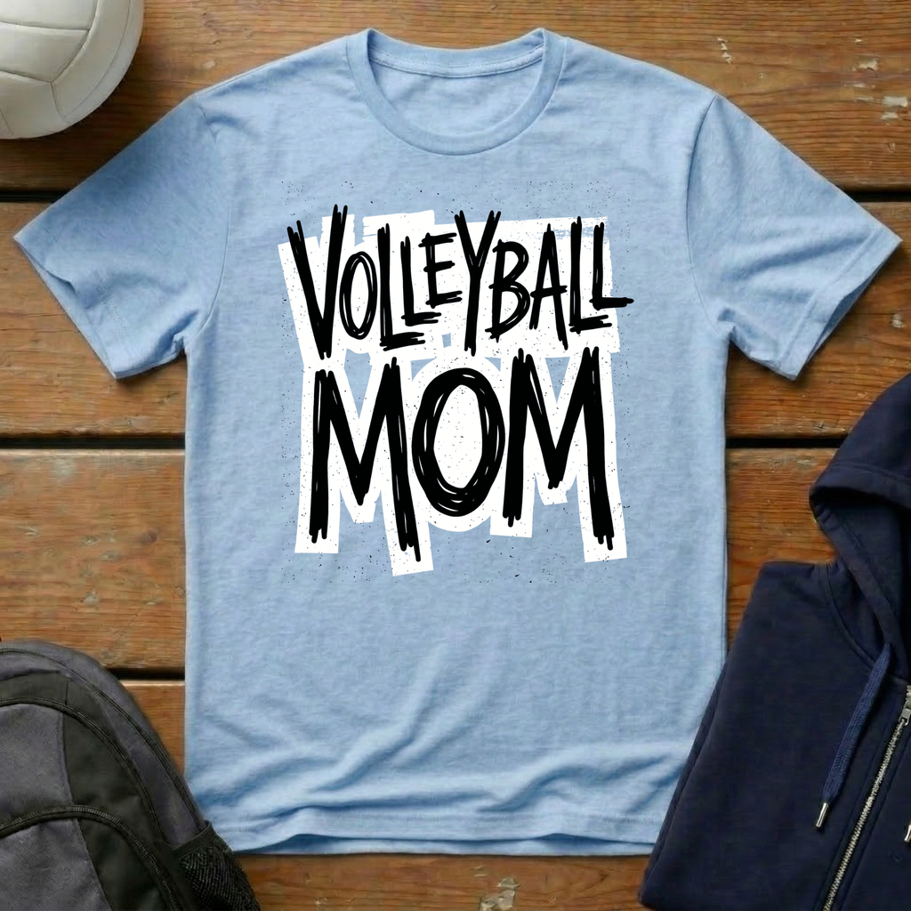 Volleyball Mom Grunge T-Shirt