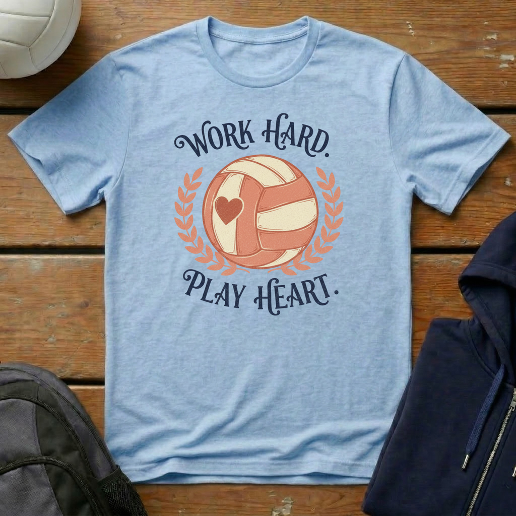 Work Hard Play Heart T-Shirt
