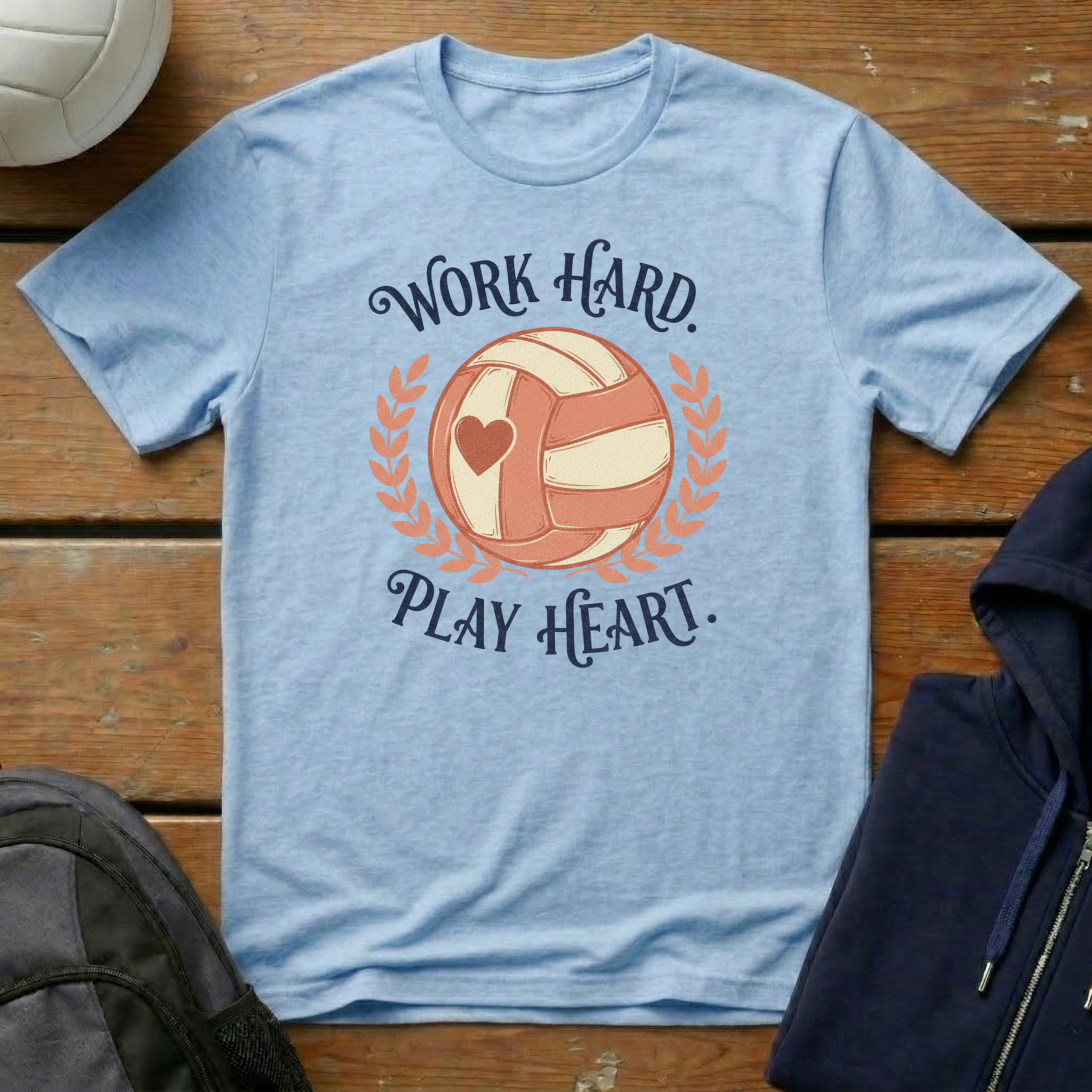 Work Hard Play Heart T-Shirt