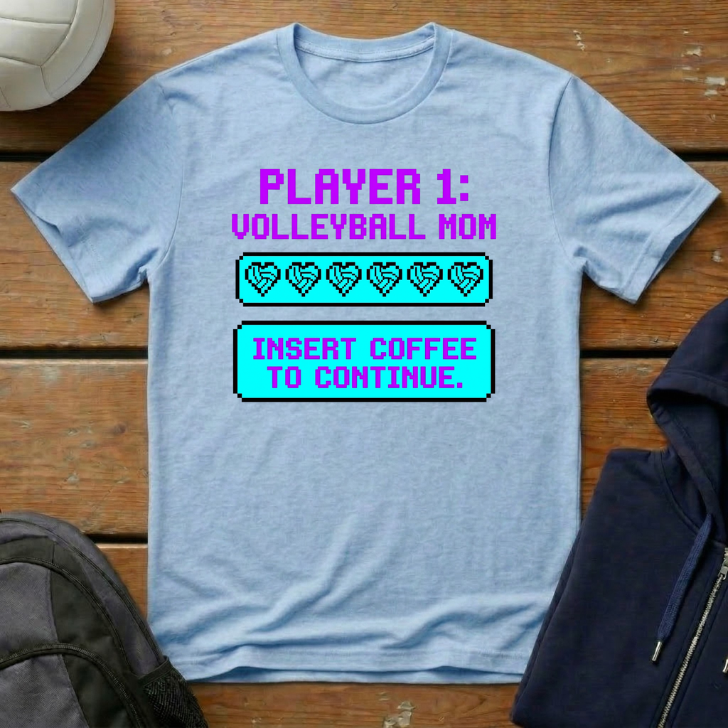Player 1 Volleyball Mom T-Shirt