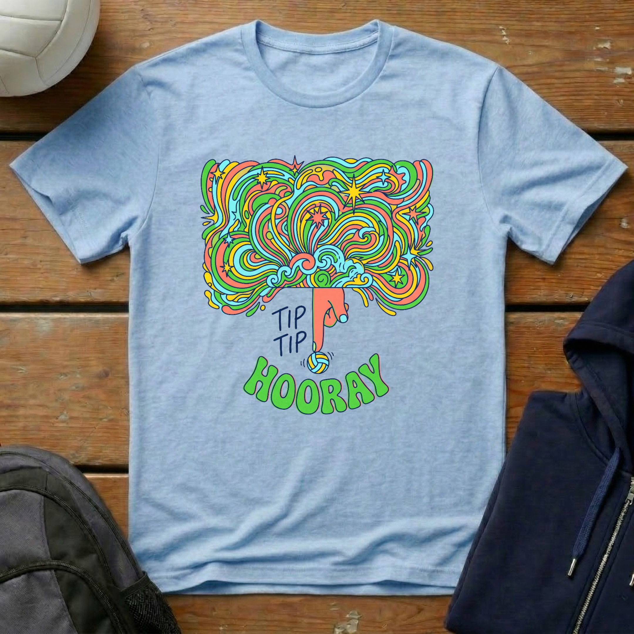 Tip Tip Hooray Colorful T-Shirt
