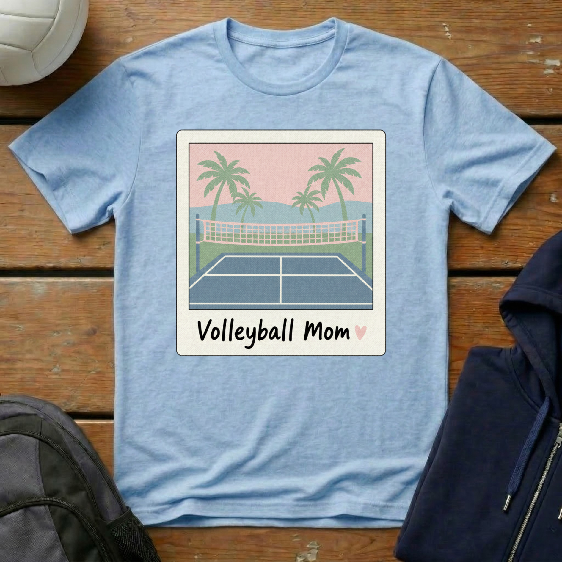 Volleyball Mom Polaroid T-Shirt