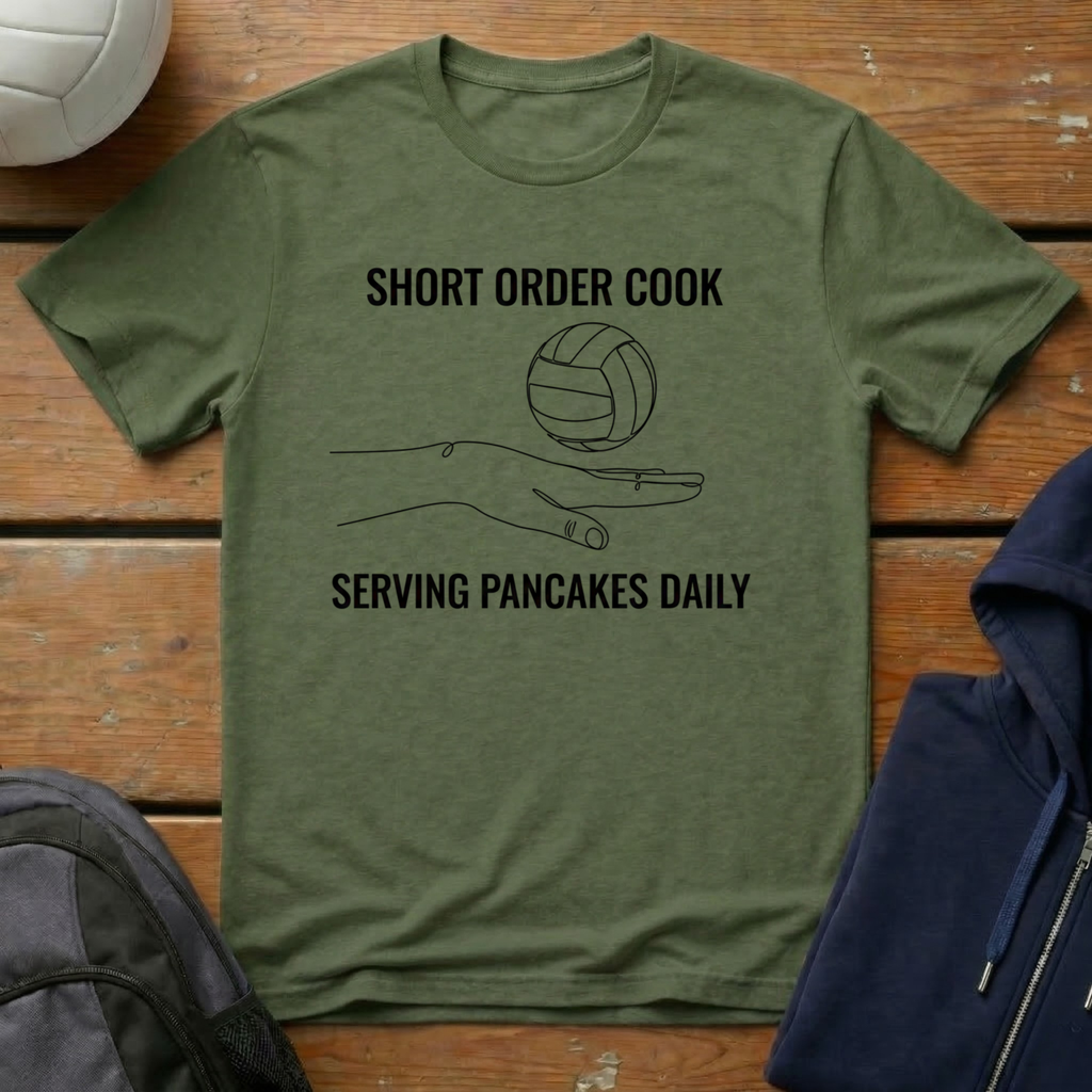 Short Order Cook Serving Pancakes Daily T-Shirt