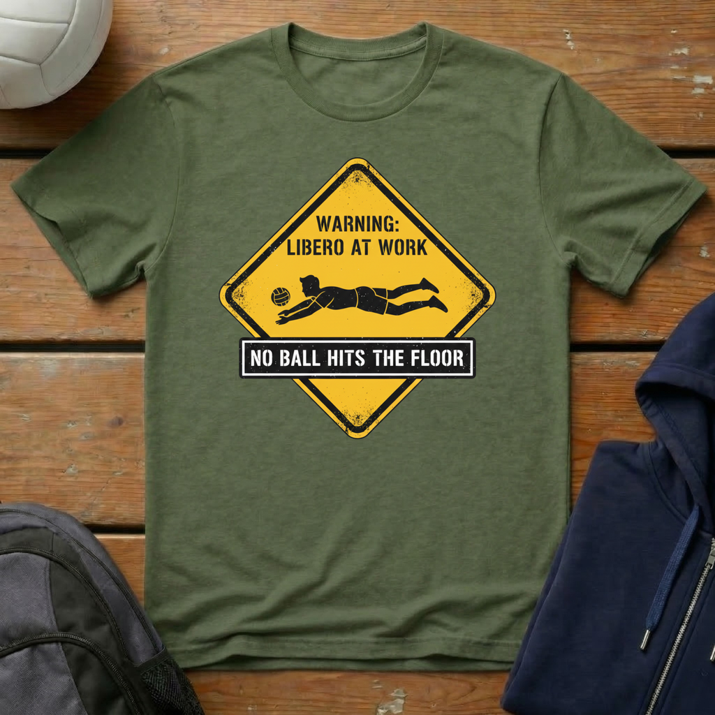 Warning Libero At Work Men T-Shirt
