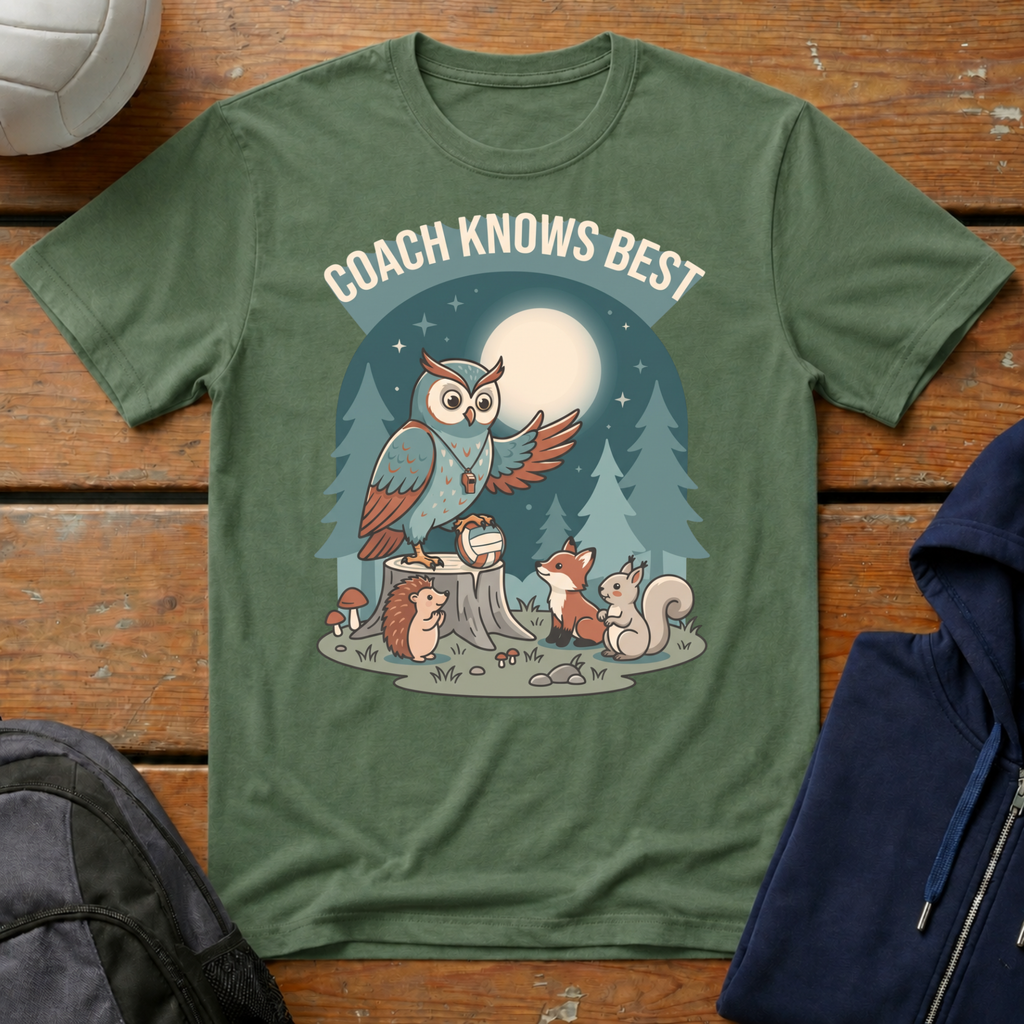 Coach Knows Best Owl T-Shirt