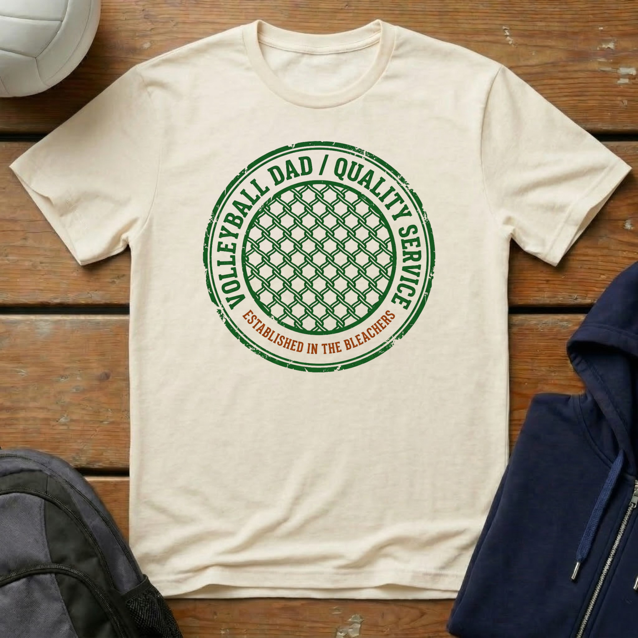Volleyball Dad Quality Service T-Shirt