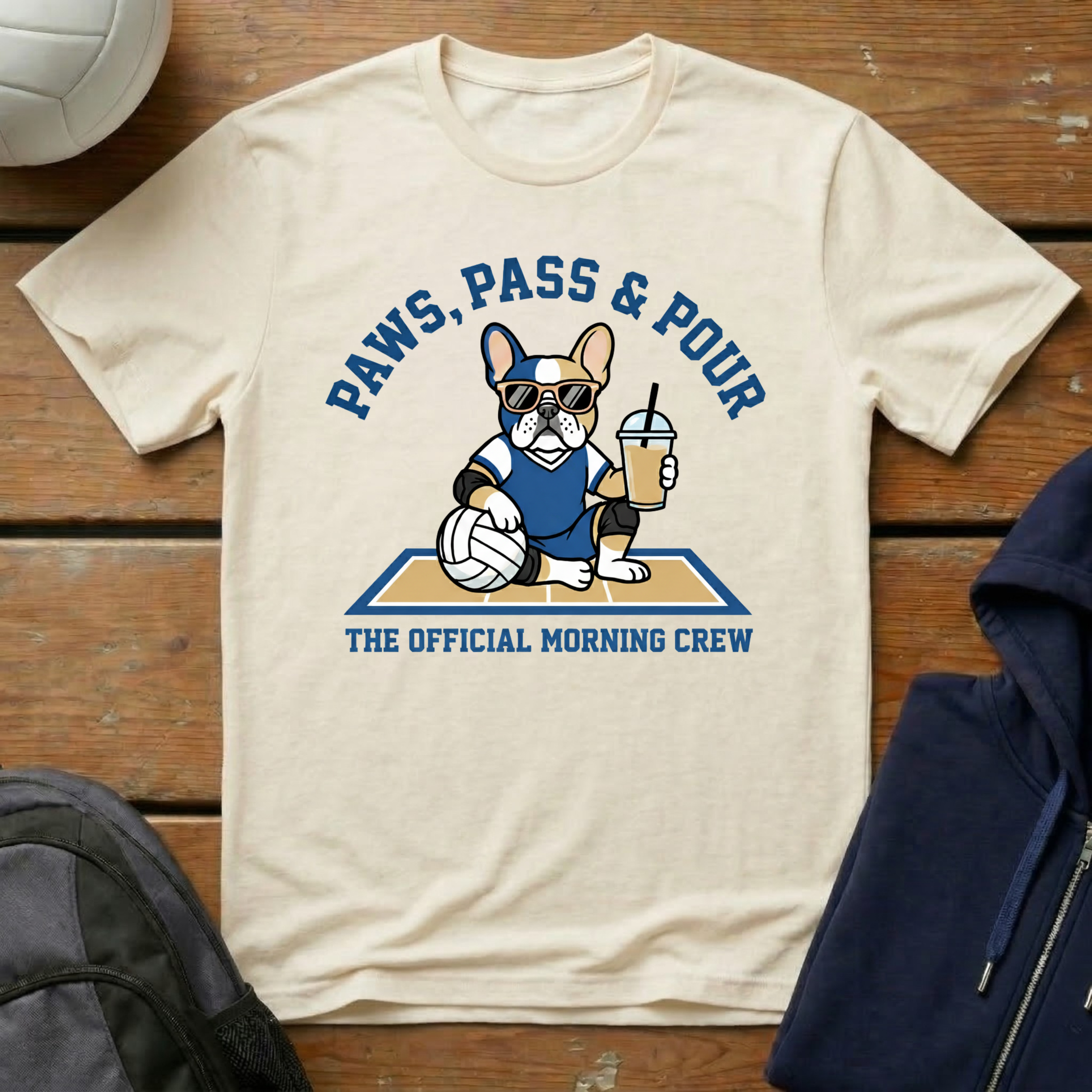 Paws Pass & Pour Frenchie T-Shirt