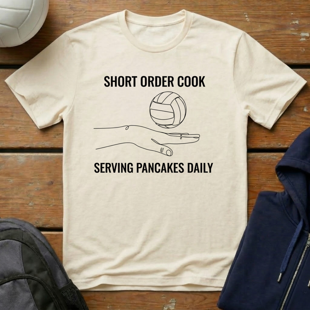 Short Order Cook Serving Pancakes Daily T-Shirt