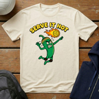Serve It Hot Green T-Shirt