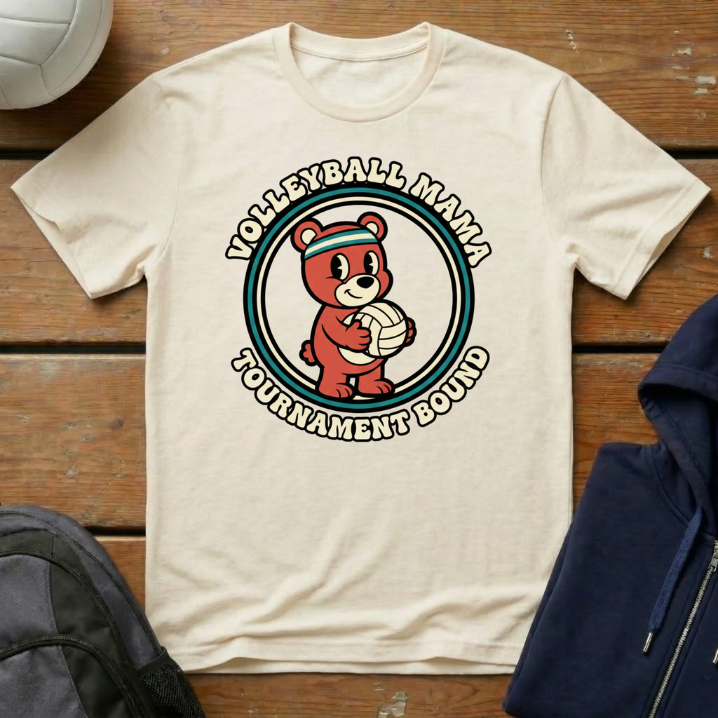 Volleyball Mama Tournament Bound T-Shirt