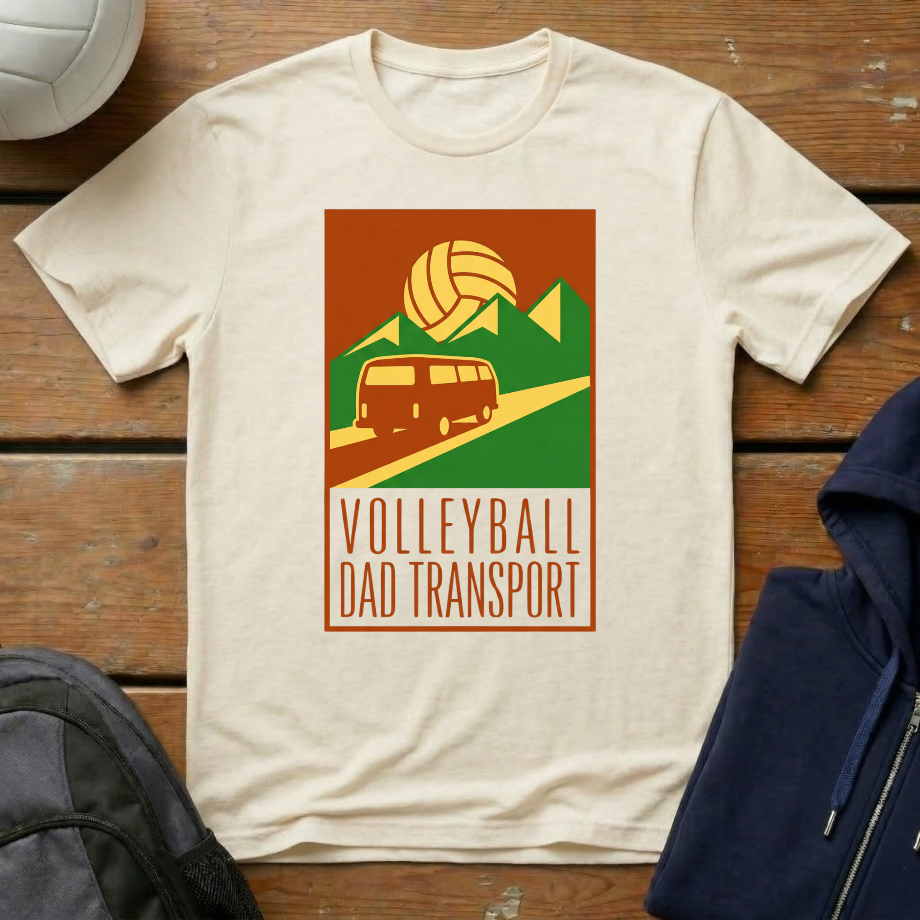 Volleyball Dad Transport T-Shirt