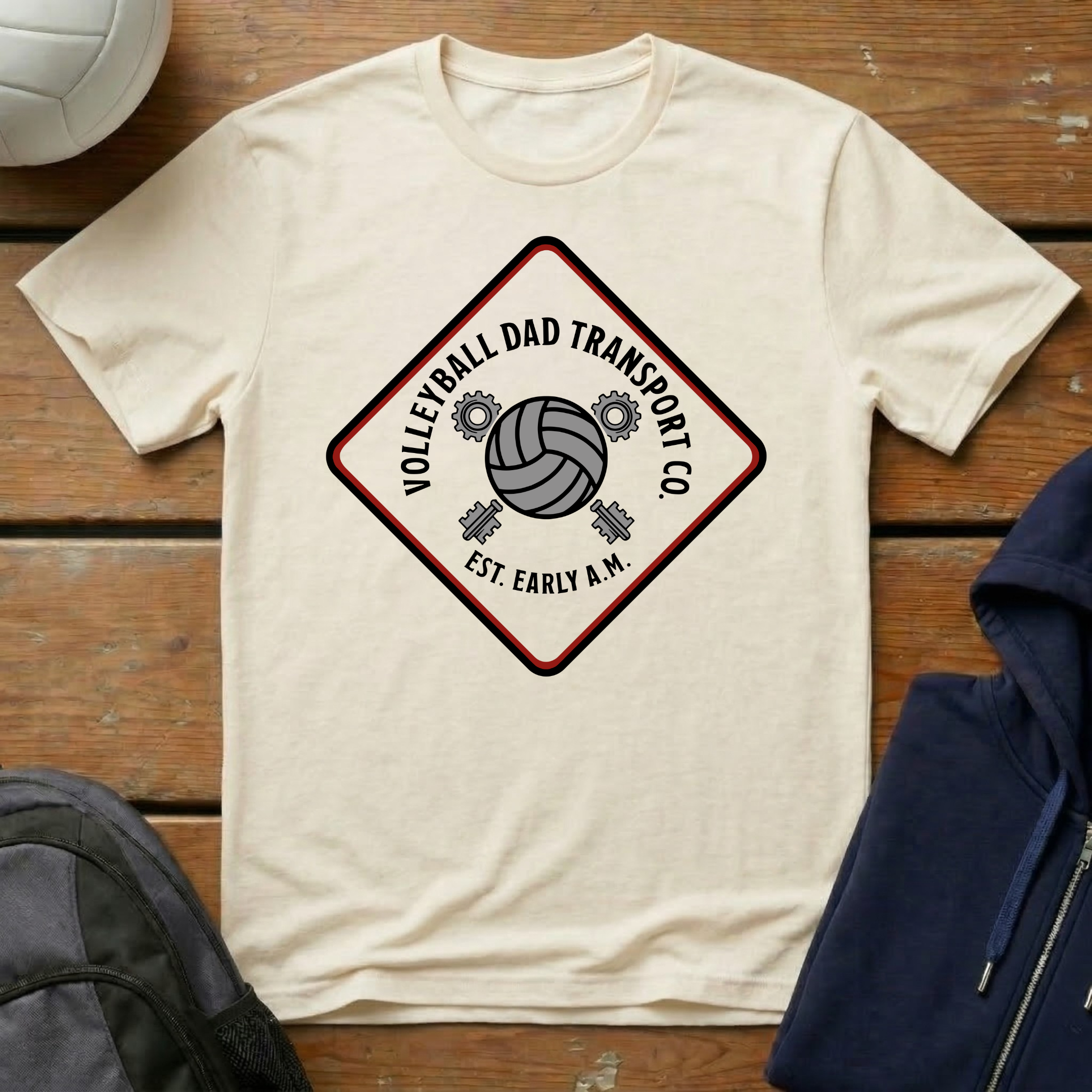 Volleyball Dad Transport Co T-Shirt