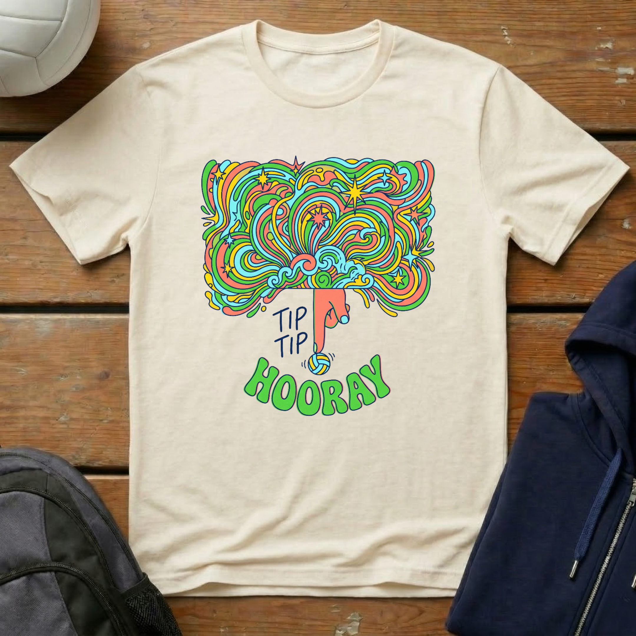 Tip Tip Hooray Colorful T-Shirt