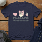 Peace Love Volleyball T-Shirt