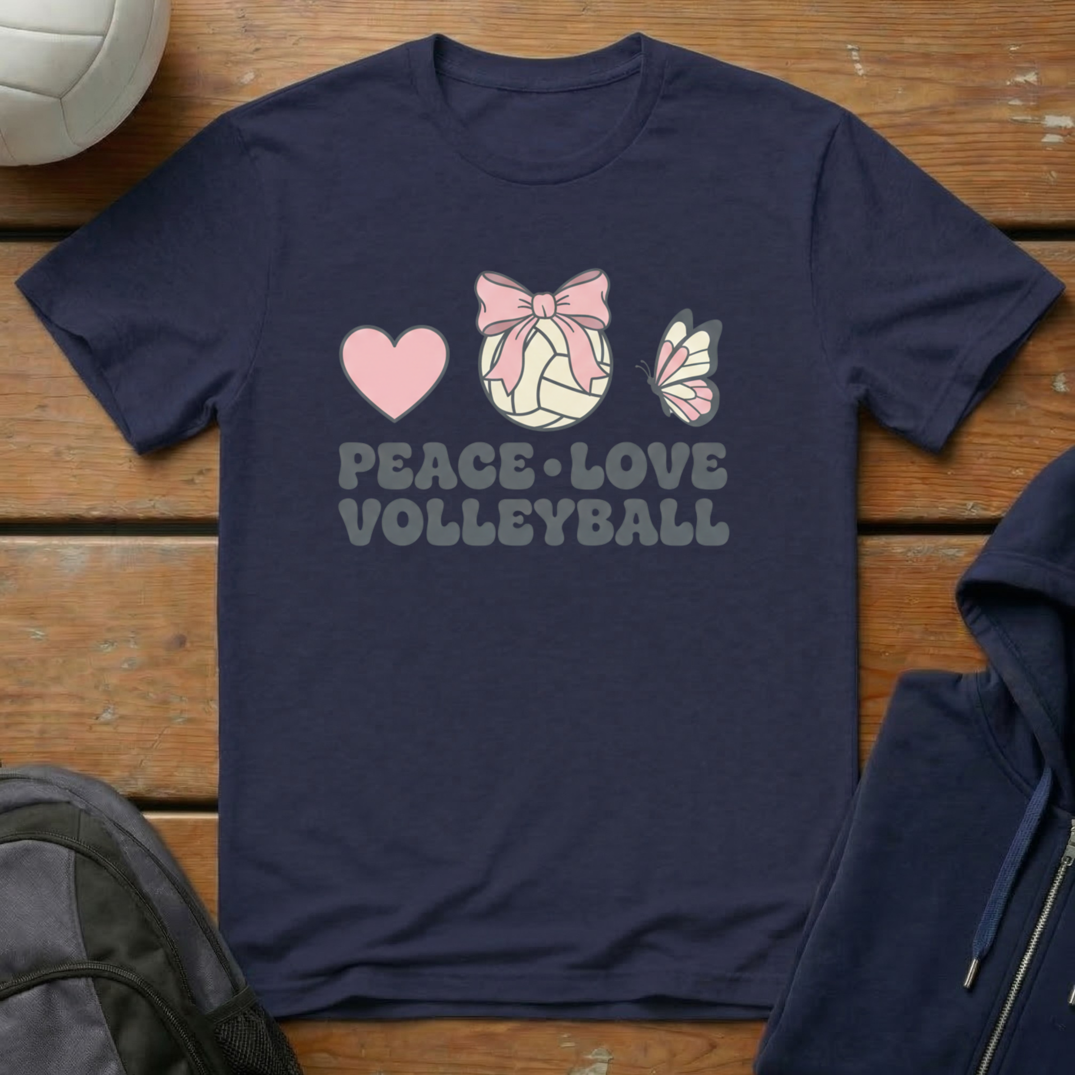 Peace Love Volleyball T-Shirt