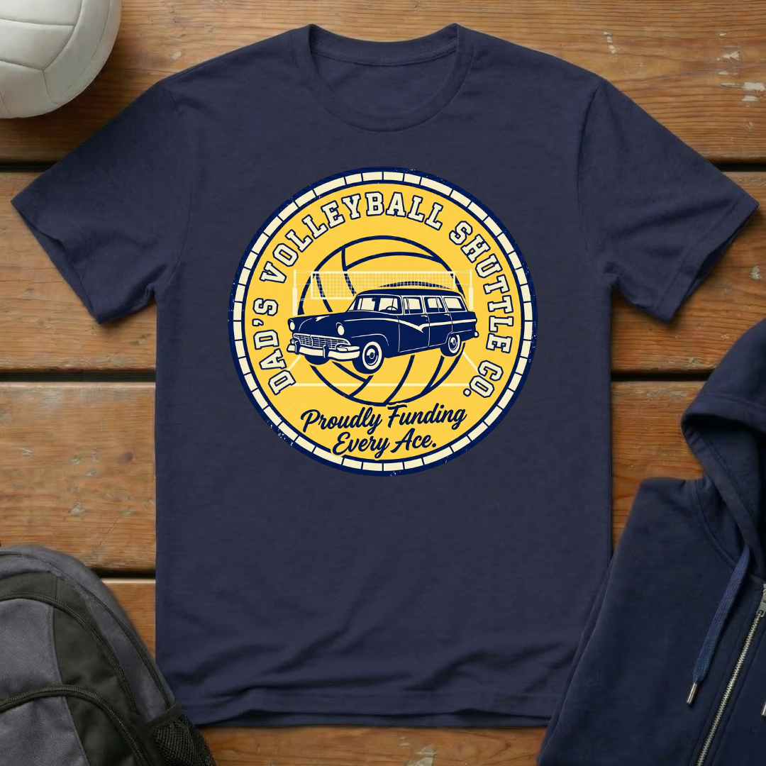 Dad's Volleyball Shuttle Co T-Shirt