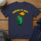 Serve It Hot Green T-Shirt